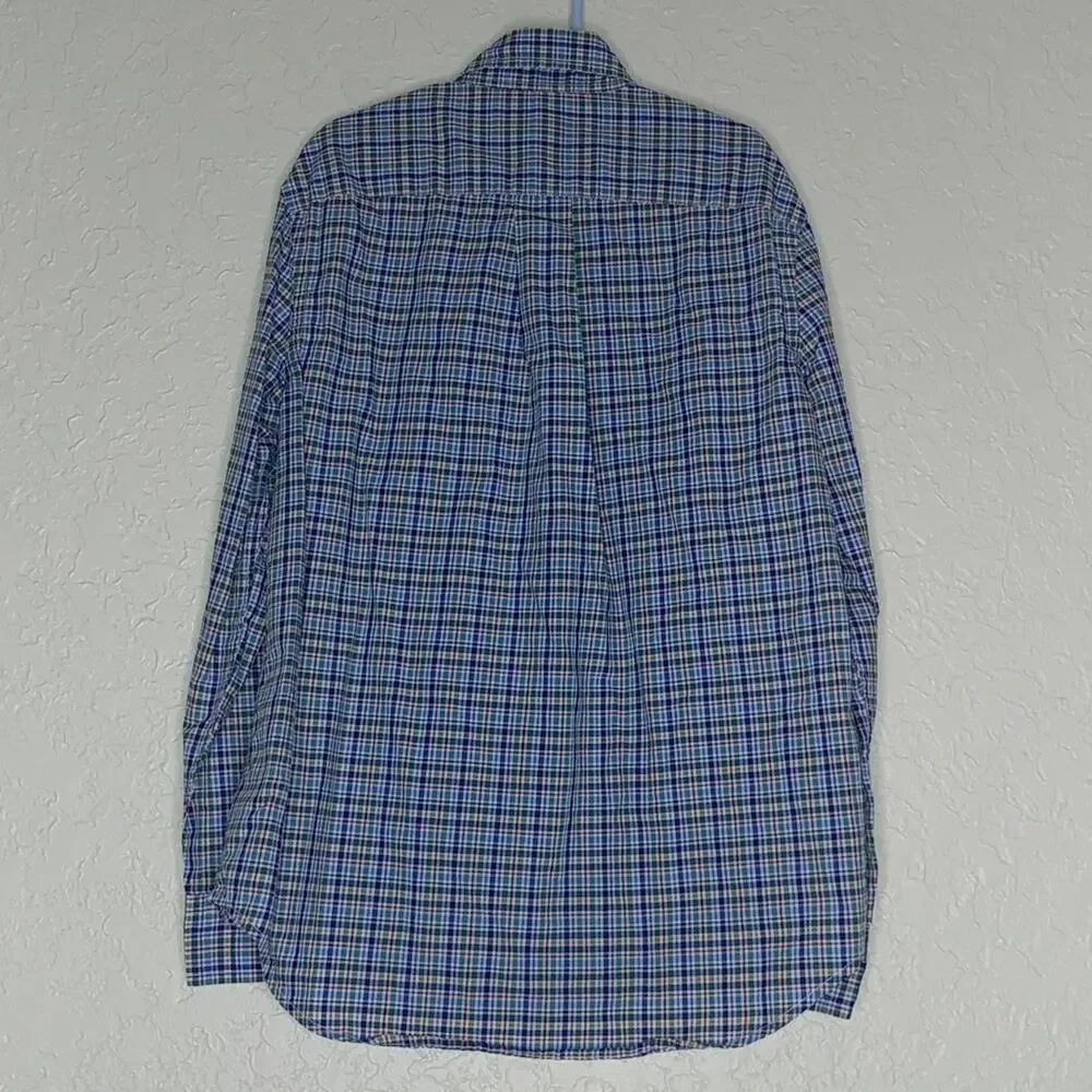 Ralph Lauren Plaid Button Front Shirt Size M (10-12) kid